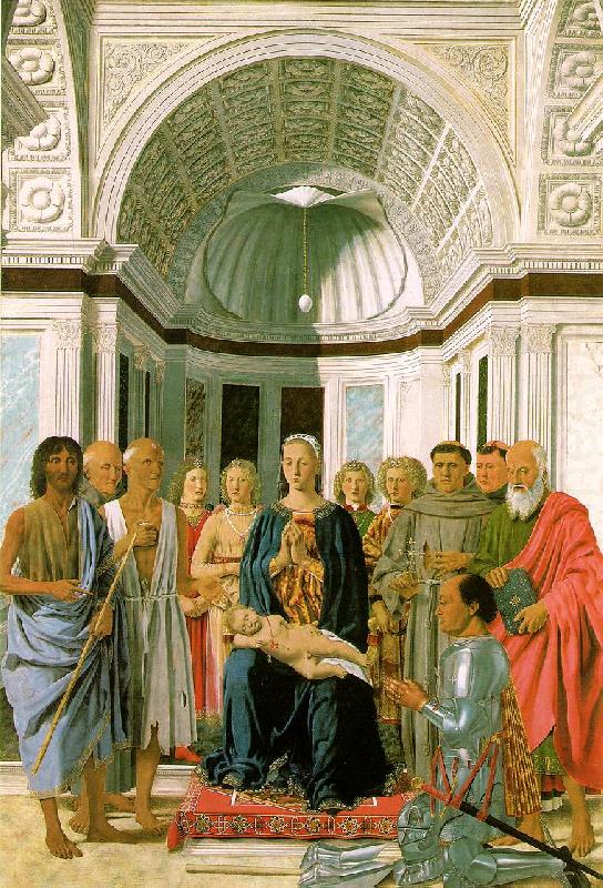 Piero della Francesca Madonna and Child with Saints china oil painting image